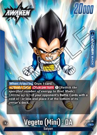 Vegeta (Mini) : DA (FS07-01) - Starter Deck 7 Vegeta Mini Holofoil