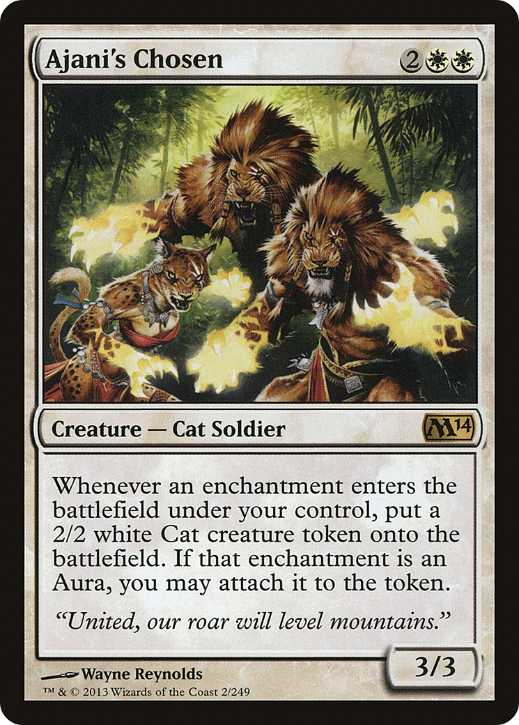 Ajani's Chosen (M14-002) - Magic 2014 Foil