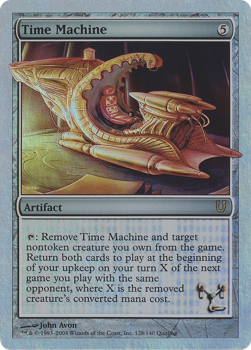 Time Machine (Alternate Foil) (UNH-128★) - Unhinged Foil