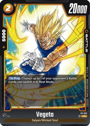 Vegeta - FP-023 (FP-023) - Fusion World Promotion Cards and Packs Holofoil