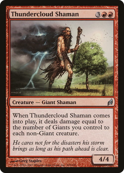 Thundercloud Shaman (LRW-195) - Lorwyn