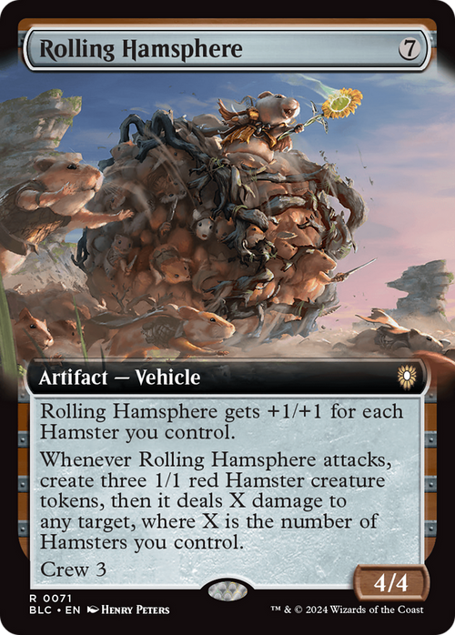 Rolling Hamsphere (Extended Art) (BLC-071) - Bloomburrow Commander: (Extended Art)
