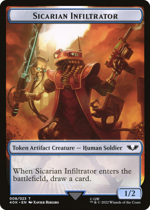 Sicarian Infiltrator (T40K-008) - Warhammer 40,000 Tokens