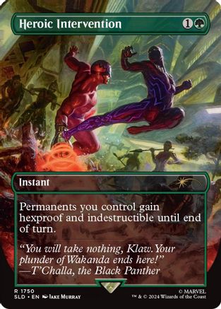 Heroic Intervention (Rainbow Foil) (SLD-1750) - Secret Lair Drop Foil