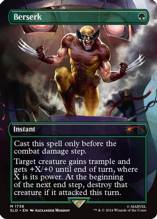 Berserk (1738) (Rainbow Foil) (SLD-1738) - Secret Lair Drop Foil
