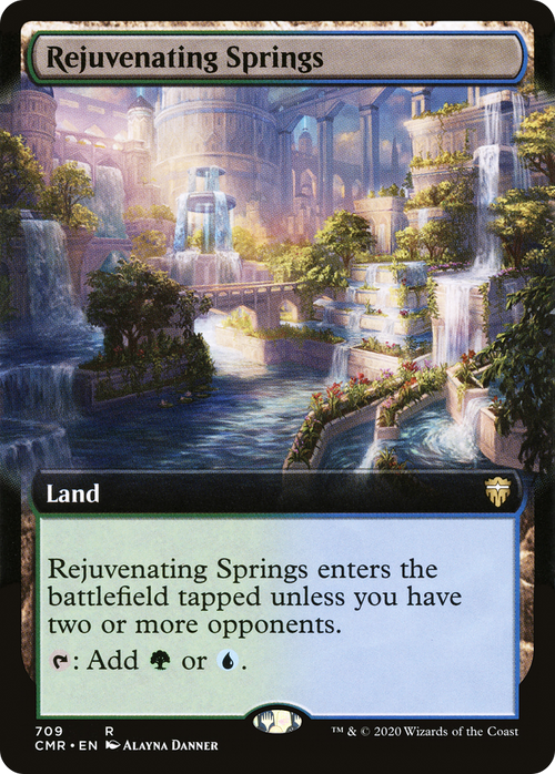 Rejuvenating Springs (Extended Art) (CMR-709) - Commander Legends: (Extended Art) Foil