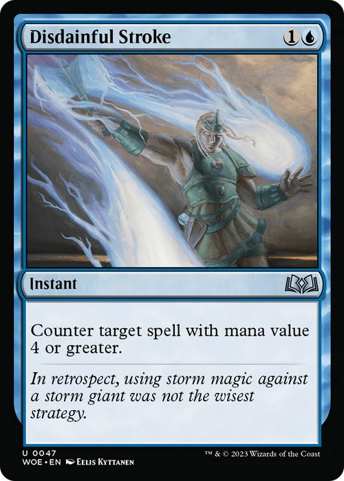 Disdainful Stroke (WOE-047) - Wilds of Eldraine Foil
