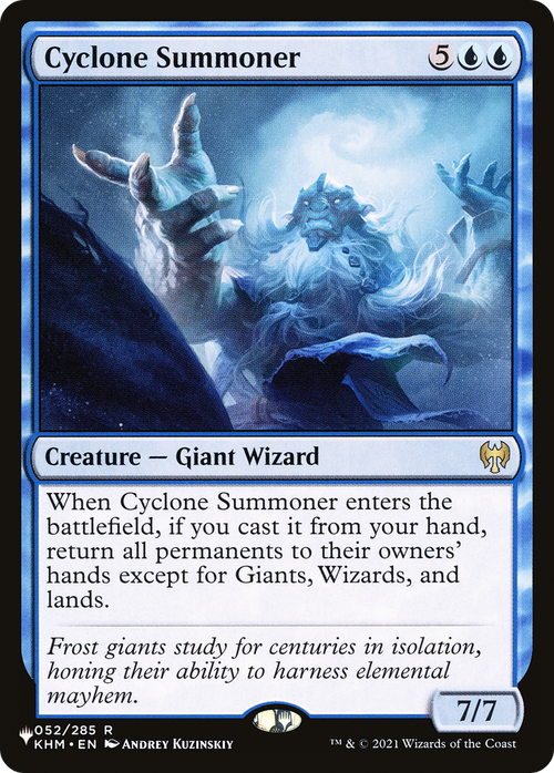 Cyclone Summoner (LIST-KHM-52) - The List Reprints