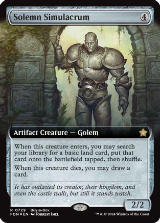 Solemn Simulacrum (Extended Art) (BABP-729) - Buy-A-Box Promos Foil