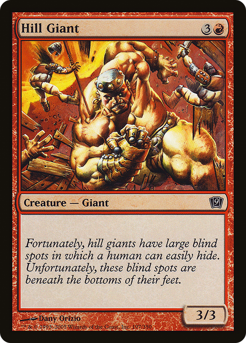 Hill Giant (9ED-197) - 9th Edition Foil