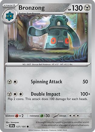 Bronzong 127  SV08 Surging Sparks - Common