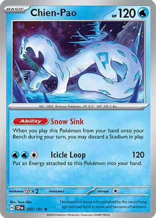 Chien-Pao 056  - Holofoil SV08 Surging Sparks - Rare
