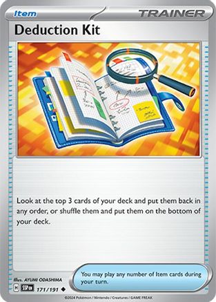 Deduction Kit 171  - Reverse Holofoil SV08 Surging Sparks - Uncommon