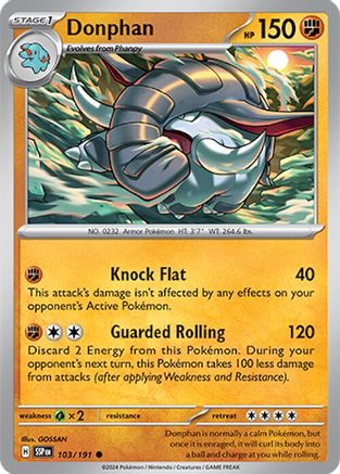 Donphan 103  SV08 Surging Sparks - Common