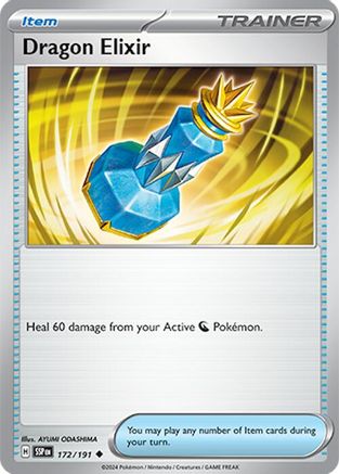Dragon Elixir 172  - Reverse Holofoil SV08 Surging Sparks - Uncommon