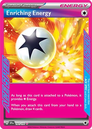 Enriching Energy 191  - Holofoil SV08 Surging Sparks - ACE SPEC Rare