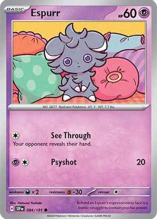 Espurr 084  SV08 Surging Sparks - Common