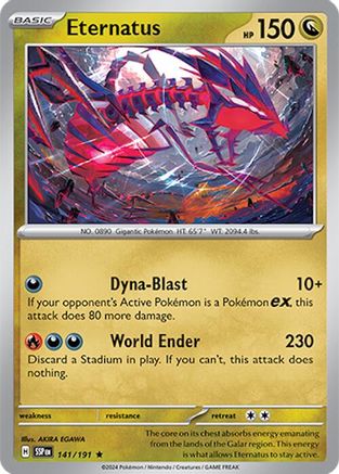 Eternatus 141  - Holofoil SV08 Surging Sparks - Rare