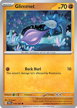 Glimmet 114  - Reverse Holofoil SV08 Surging Sparks - Common