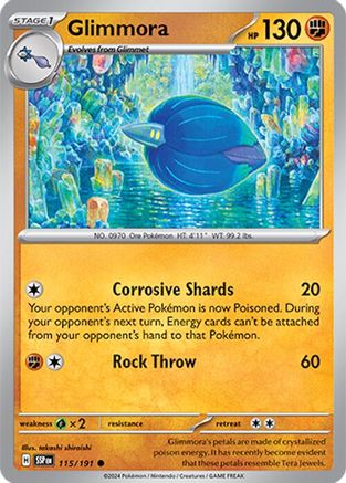 Glimmora 115  - Reverse Holofoil SV08 Surging Sparks - Common