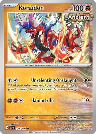 Koraidon 116  SV08 Surging Sparks - Uncommon