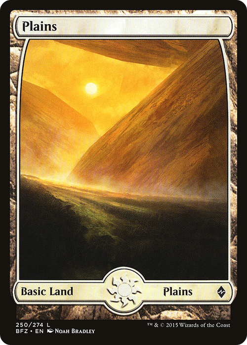 Plains (250) - Full Art (BFZ-250) - Battle for Zendikar