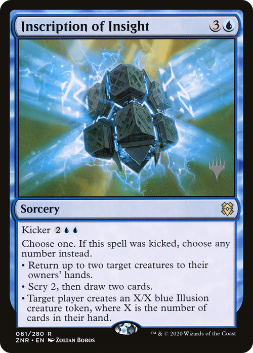 Inscription of Insight (PPZNR-61P) - Zendikar Rising Promos Foil