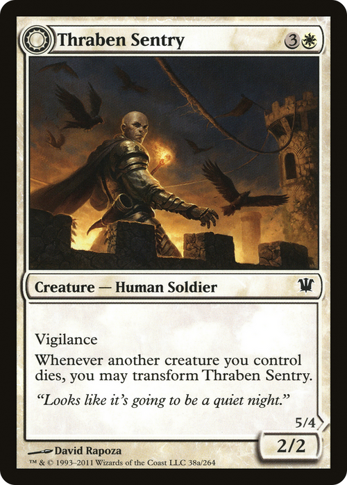 Thraben Sentry (ISD-038) - Innistrad: (Double Faced Transform) Foil