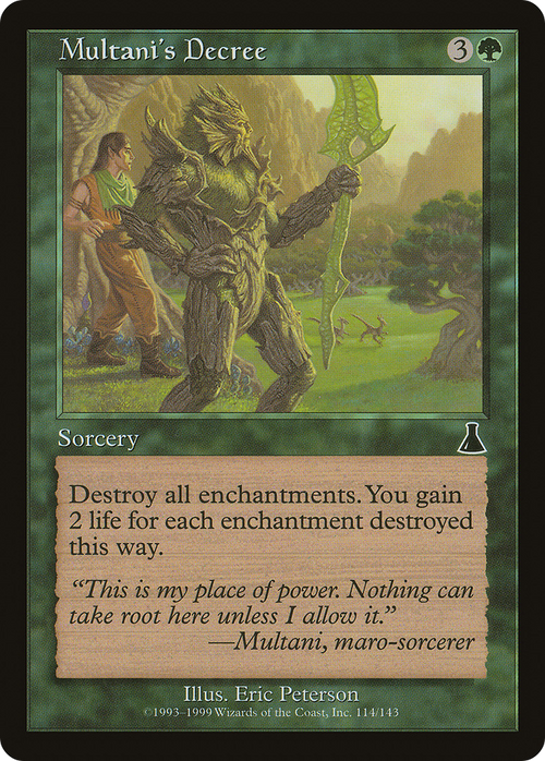Multani's Decree (UDS-114) - Urza's Destiny Foil