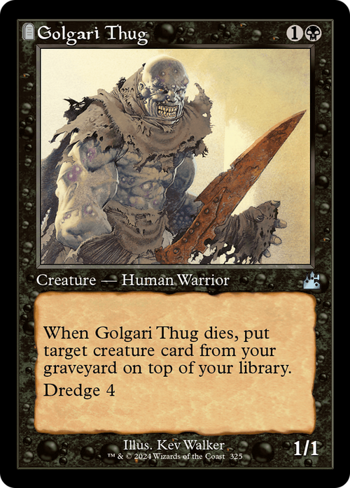 Golgari Thug (Retro Frame) (RVR-325) - Ravnica Remastered: (tombstone)