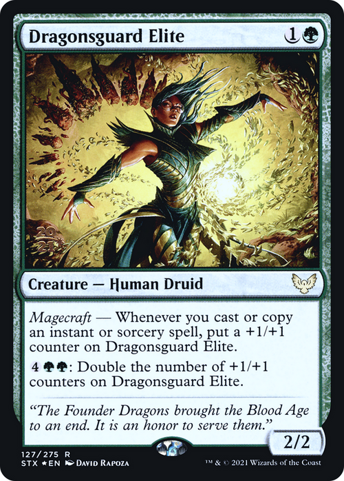 Dragonsguard Elite (PRE-127S) - Strixhaven: School of Mages Promos Foil