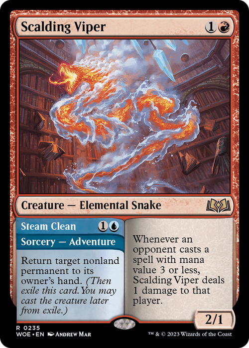 Scalding Viper (WOE-235) - Wilds of Eldraine