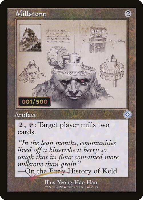 Millstone (Schematic) (Serial Numbered) (BRR-095) - The Brothers' War Retro Artifacts Foil