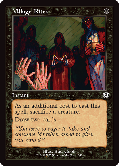 Village Rites (Retro Frame) (INR-392) - Innistrad Remastered Foil