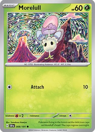 Morelull 008  - Reverse Holofoil SV08 Surging Sparks - Common