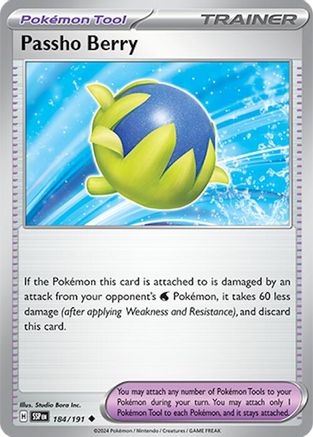 Passho Berry 184  - Reverse Holofoil SV08 Surging Sparks - Uncommon