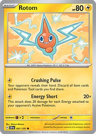 Rotom 061  SV08 Surging Sparks - Common