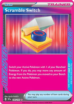 Scramble Switch 186  - Holofoil SV08 Surging Sparks - ACE SPEC Rare