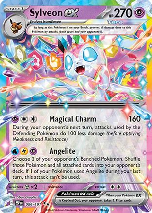 Sylveon ex 086  - Holofoil SV08 Surging Sparks - Double Rare