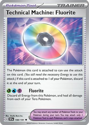 Technical Machine: Fluorite 188  - Reverse Holofoil SV08 Surging Sparks - Uncommon