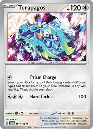 Terapagos 161  - Holofoil SV08 Surging Sparks - Rare