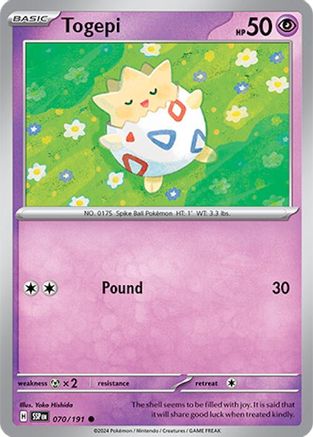 Togepi 070  SV08 Surging Sparks - Common