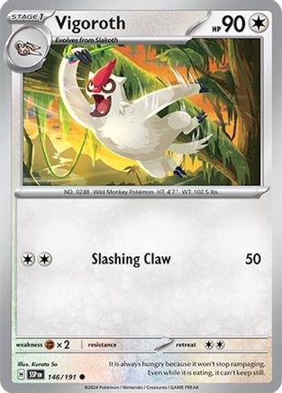 Vigoroth 146  SV08 Surging Sparks - Common