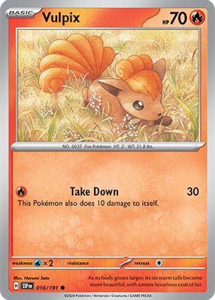 Vulpix 016  SV08 Surging Sparks - Common
