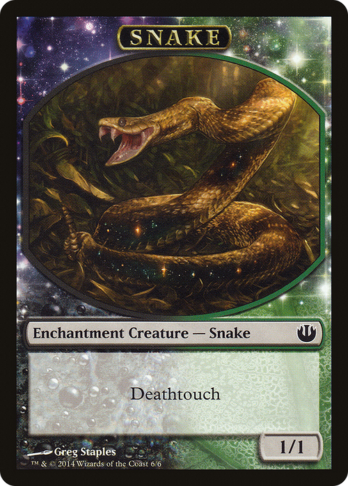 Snake Token (JOU-006) - Journey into Nyx Tokens: (enchantment)