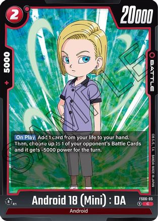 Android 18 (Mini) : DA (FS06-05) - Starter Deck 6 Son Goku Mini