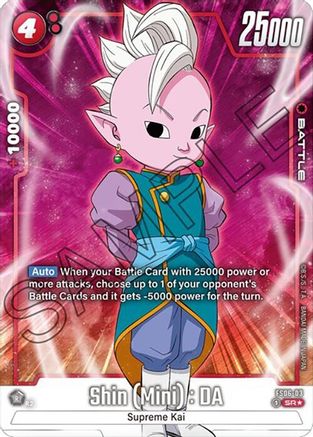 Shin (Mini) : DA (Bonus Pack Alternate Art) (FS06-03) - Starter Deck 6 Son Goku Mini Holofoil