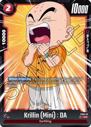 Krillin (Mini) : DA (Bonus Pack Alternate Art) (FS06-02) - Starter Deck 6 Son Goku Mini Holofoil