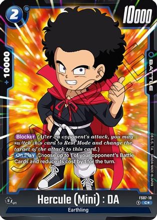 Hercule (Mini) : DA (Bonus Pack Alternate Art) (FS07-10) - Starter Deck 7 Vegeta Mini Holofoil
