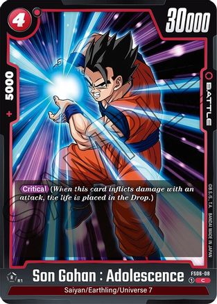 Son Gohan : Adolescence (FS06-08) - Starter Deck 6 Son Goku Mini